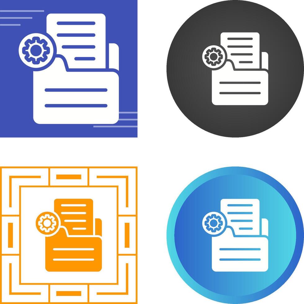 Document Settings Vector Icon