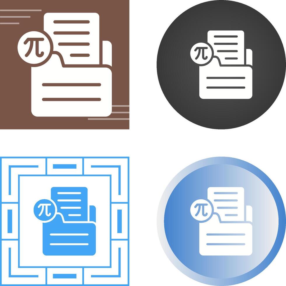 Document Insert Formula Vector Icon