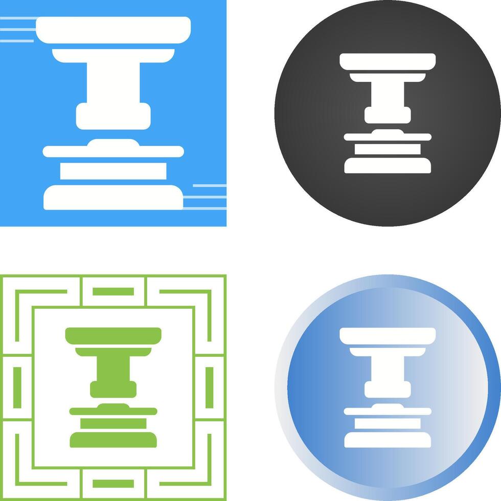 Hydraulic press Vector Icon