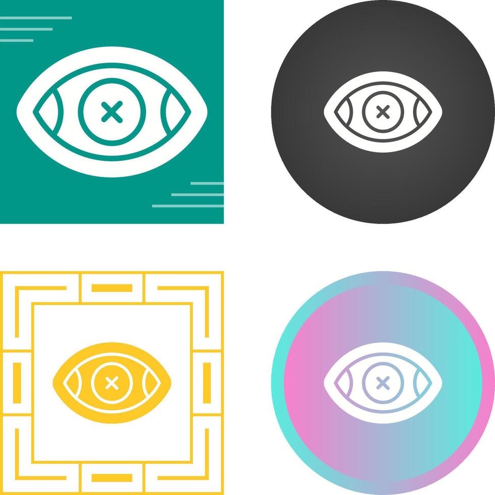 Eye Crossed Vector Icon