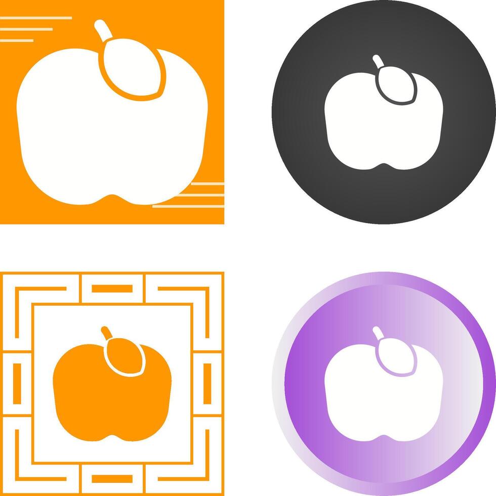 icono de vector de manzana