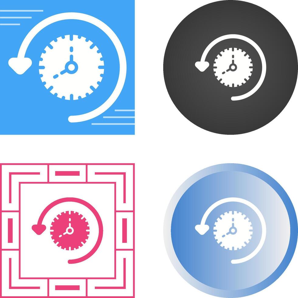 Time Past Vector Icon