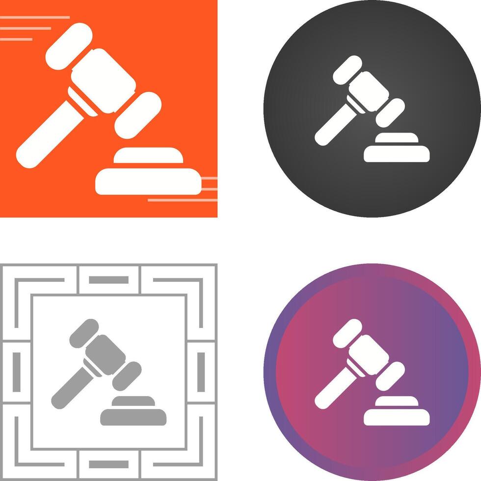 Gavel Vector Icon