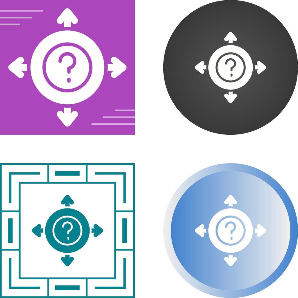 Uncertainty Vector Icon