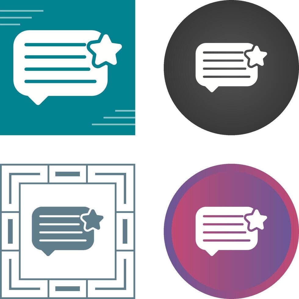Feedback Vector Icon