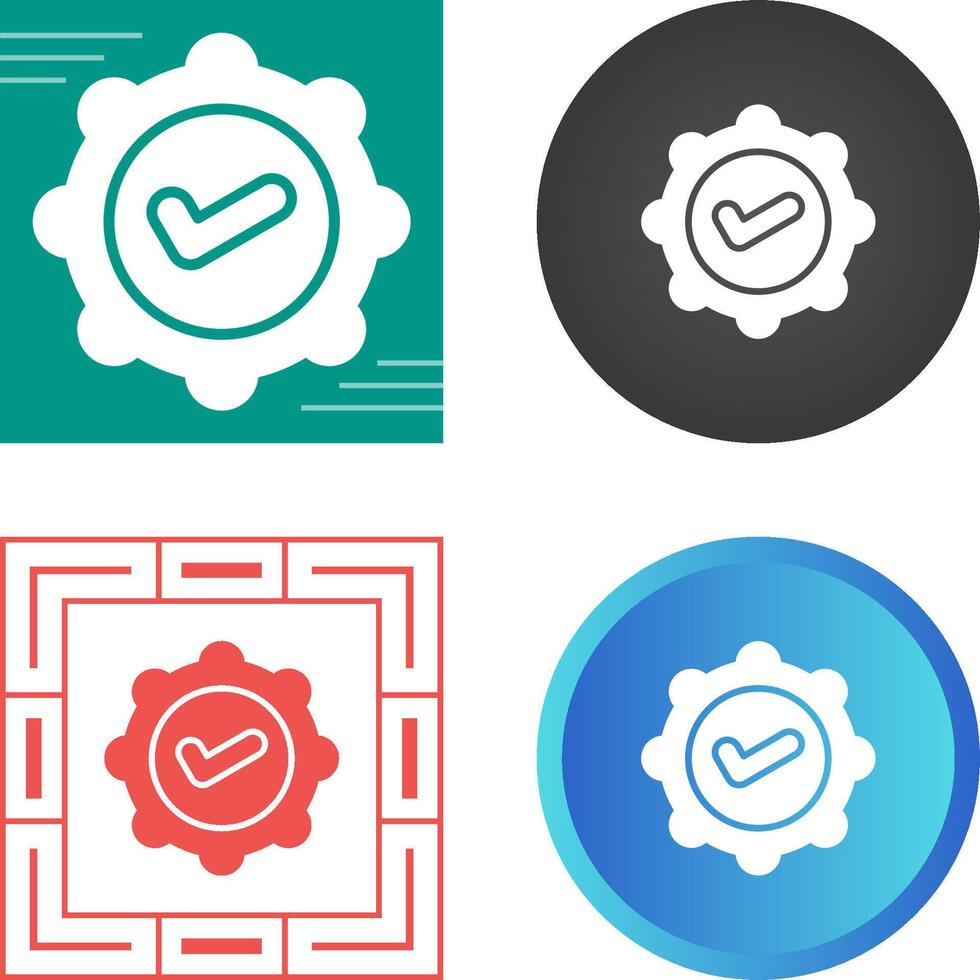 Badge Check Vector Icon