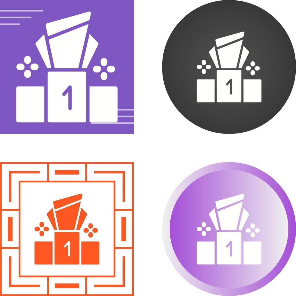 Podium Vector Icon