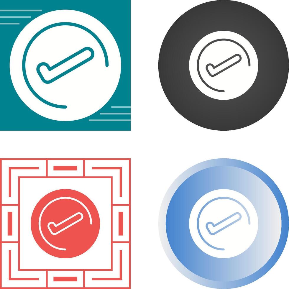 icono de vector de marca de verificación