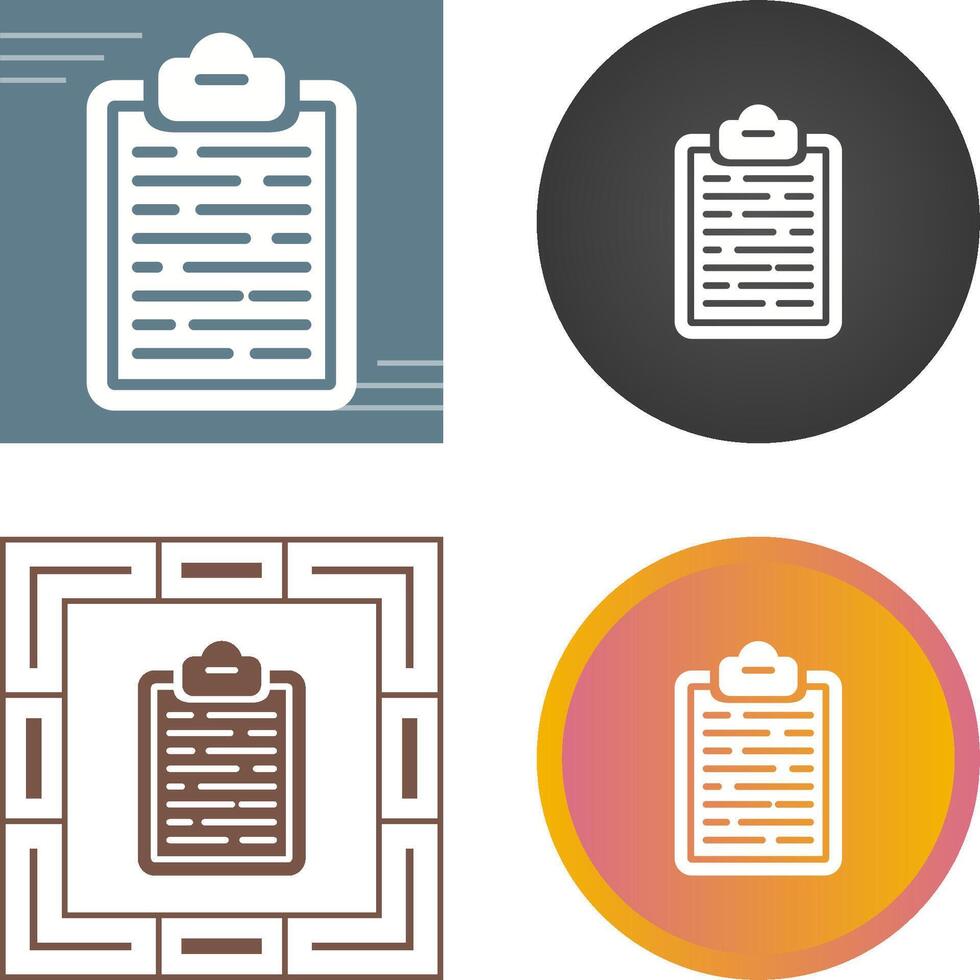 Clipboard Vector Icon