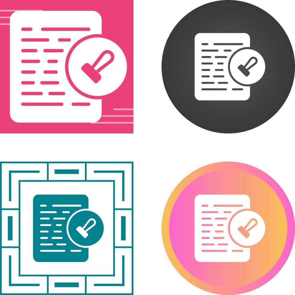 Document Permissions Vector Icon