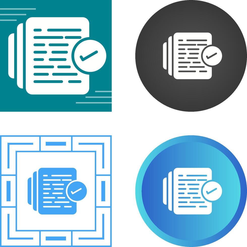 Document Versioning Vector Icon