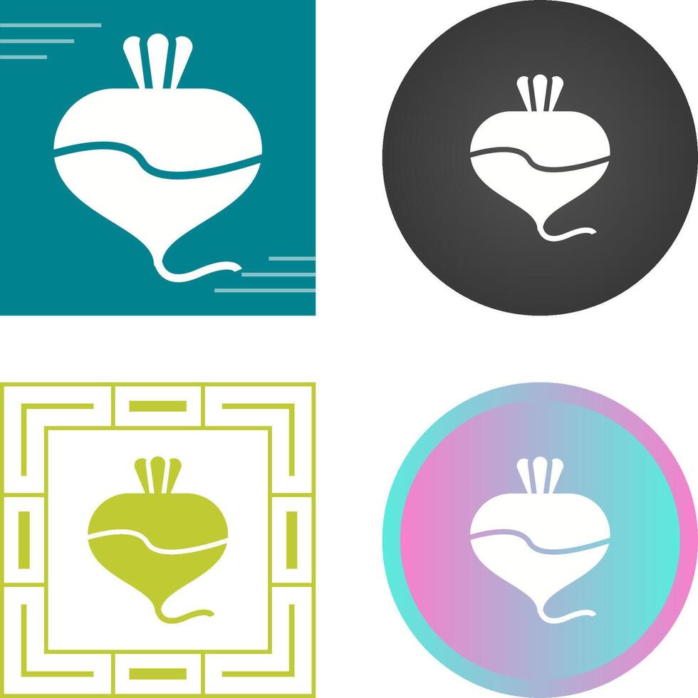 Turnip Vector Icon