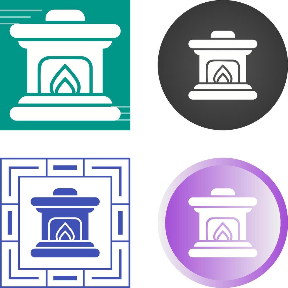 Fire Place Vector Icon