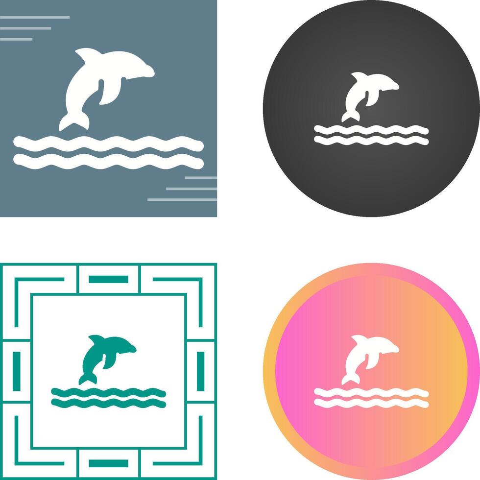 Dolphin Vector Icon