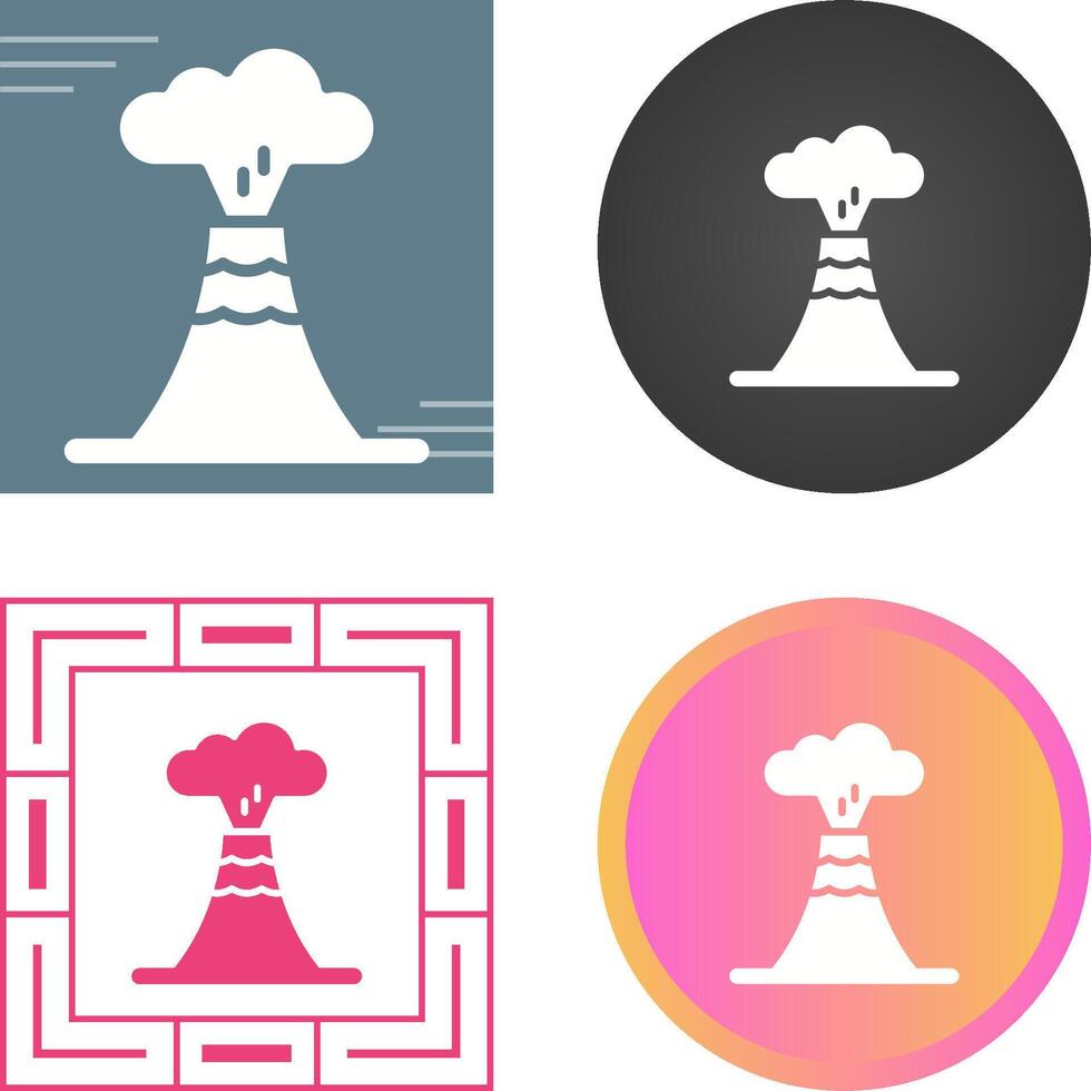 Volcano Vector Icon