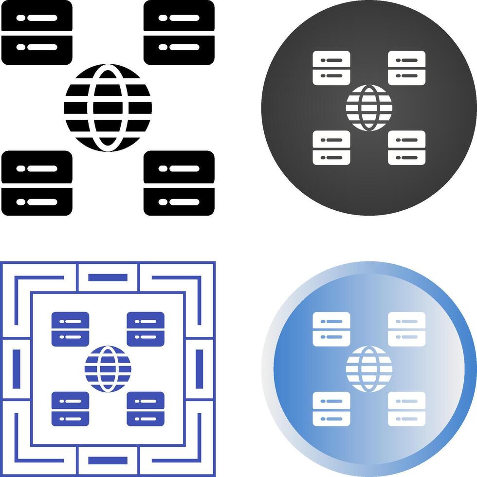 Content Delivery Network Vector Icon