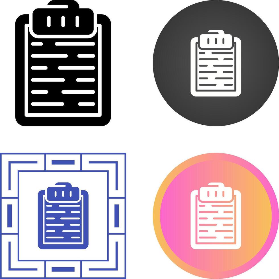 Clipboard Vector Icon