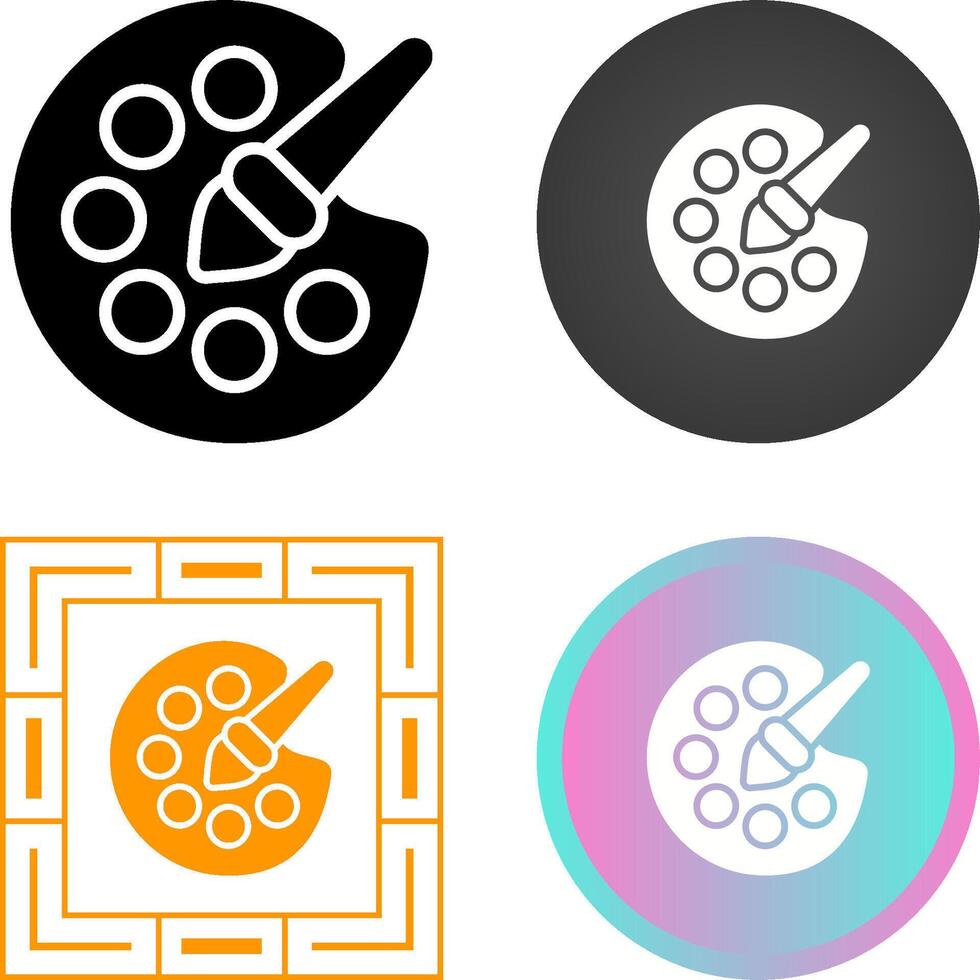Artist Palette Vector Icon