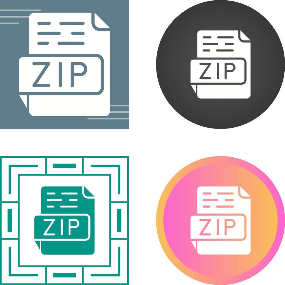 ZIP Vector Icon