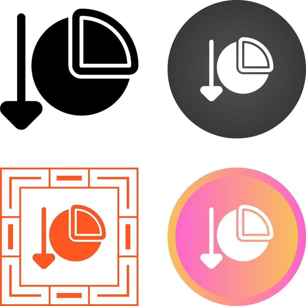 Chart Decreasing Vector Icon