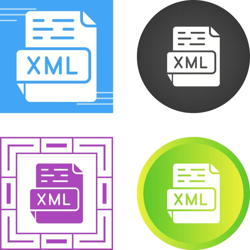 XML Vector Icon