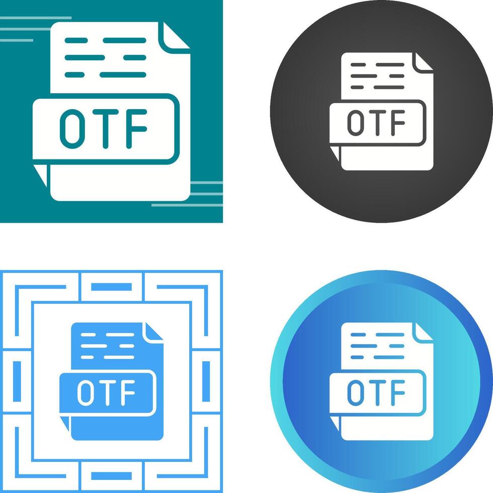 otf vector icono