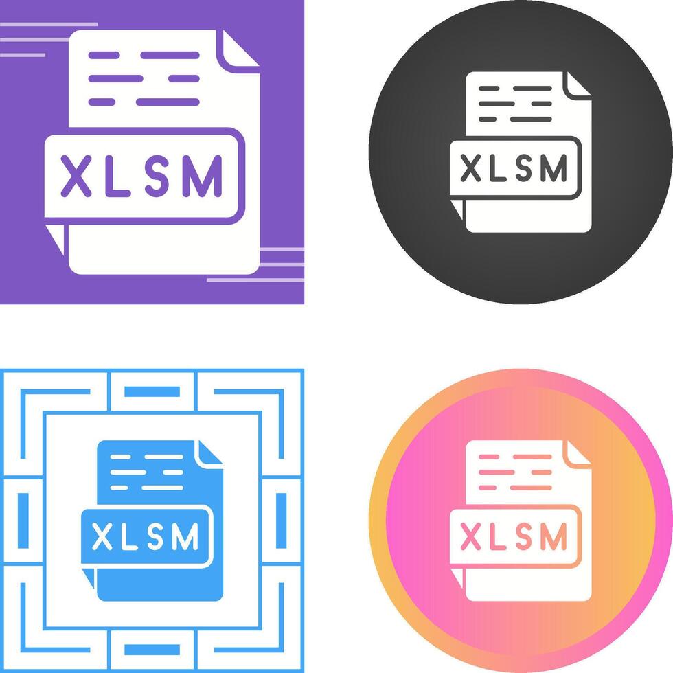 XLSM Vector Icon