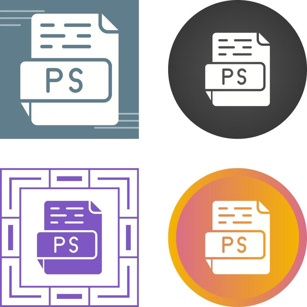 PS Vector Icon