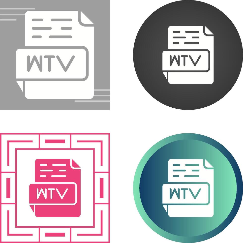 WTV Vector Icon