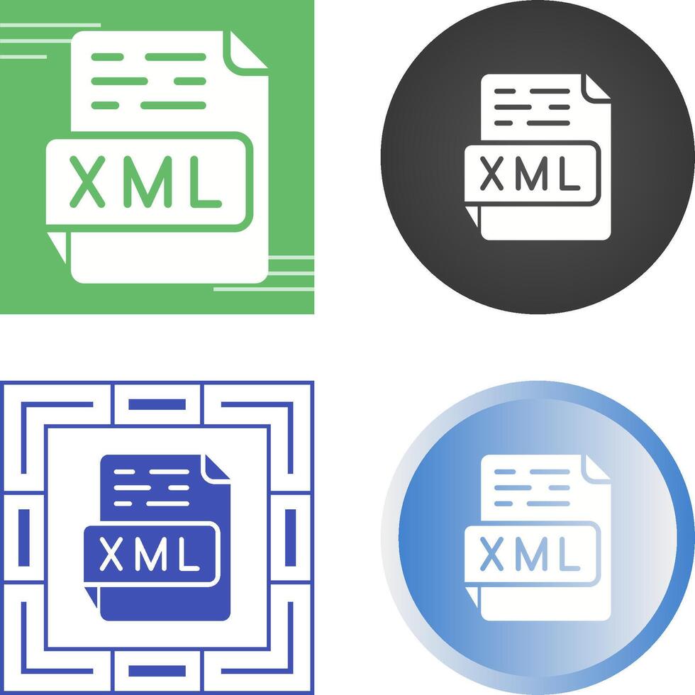 XML Vector Icon