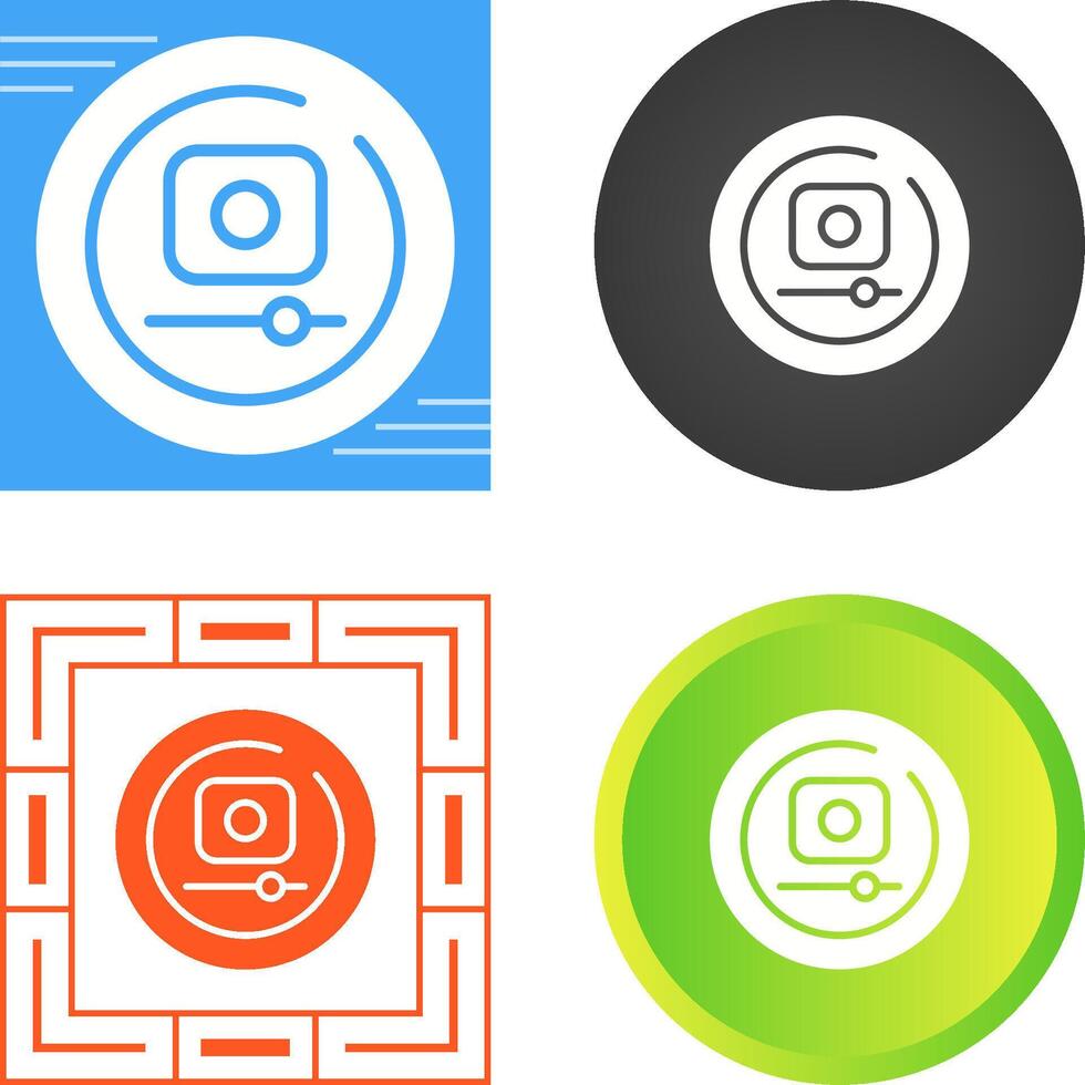 Video Record Circle Vector Icon