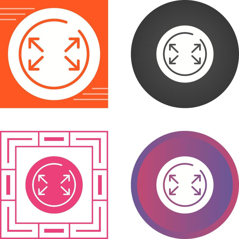 Fullscreen Circle Vector Icon