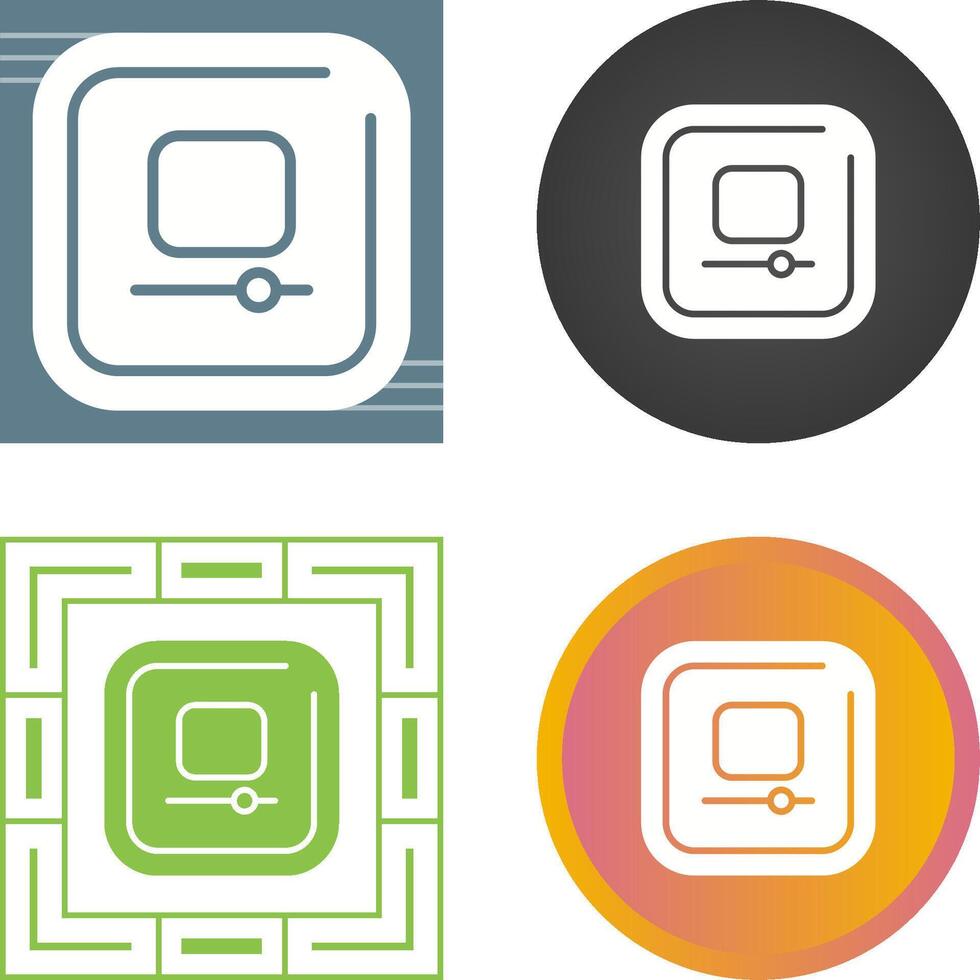 Video Stop Square Vector Icon