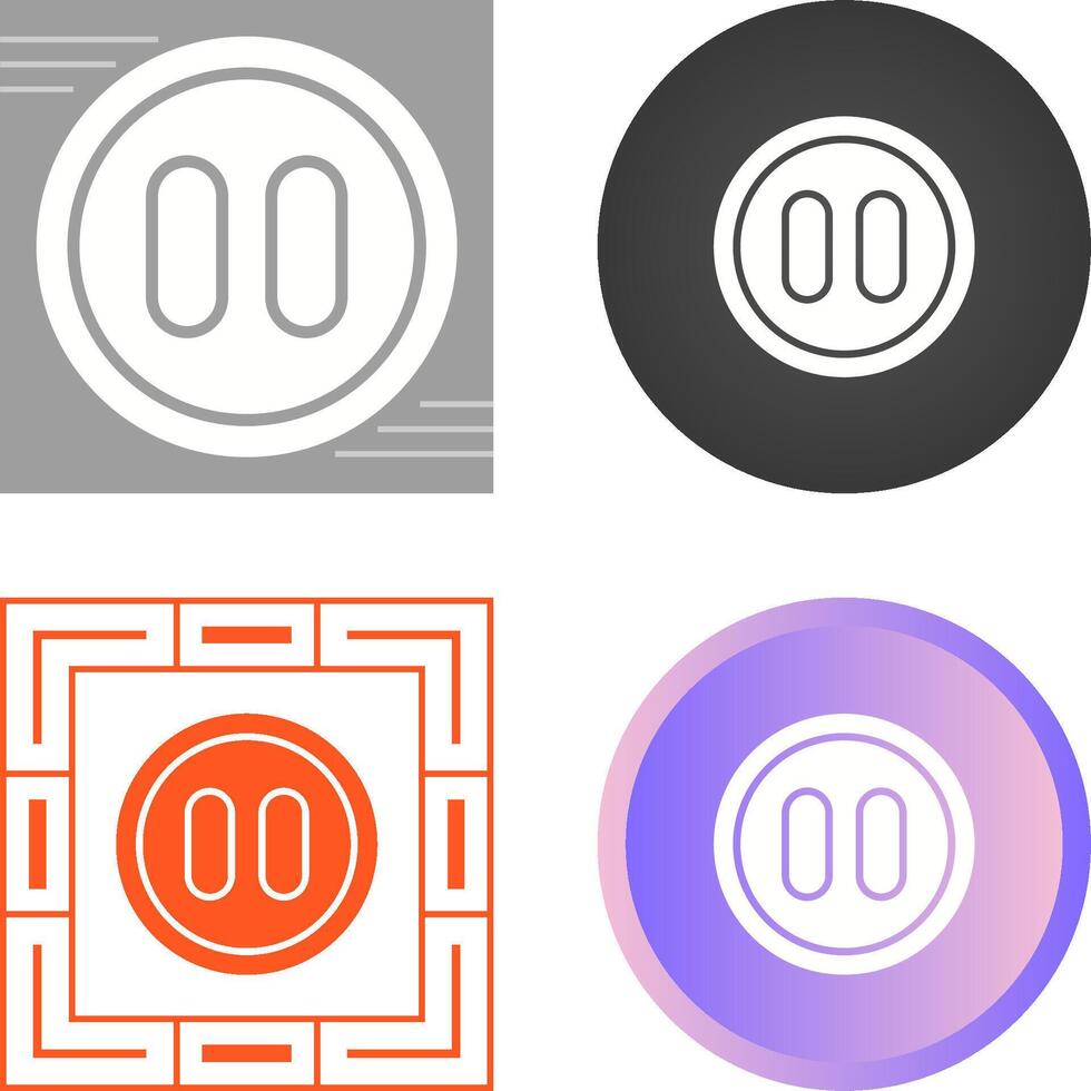 Pause Button Vector Icon