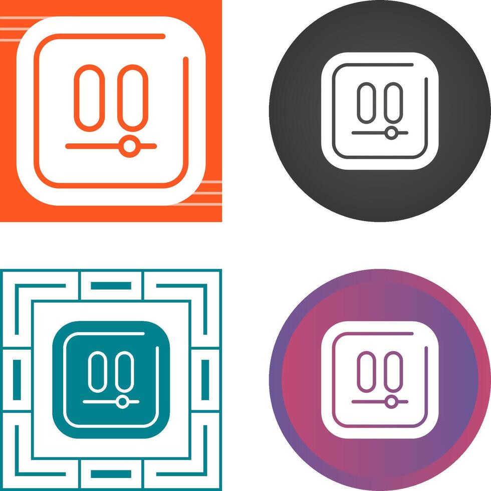 Video Pause Square Vector Icon