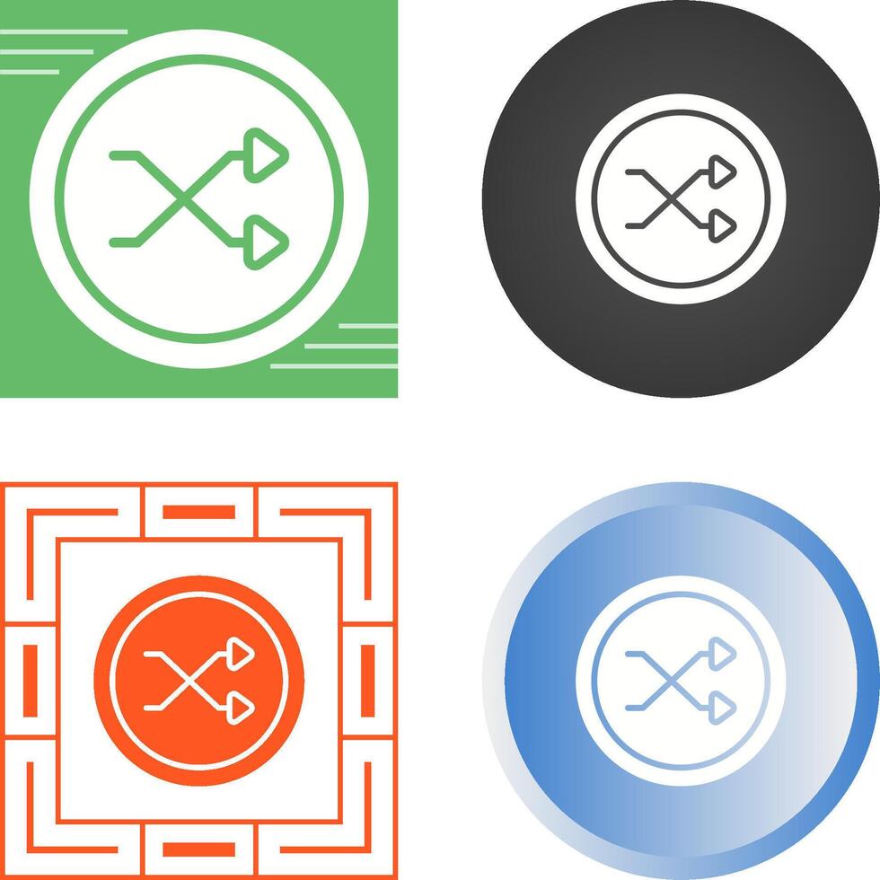 Shuffle Icon Vector Icon