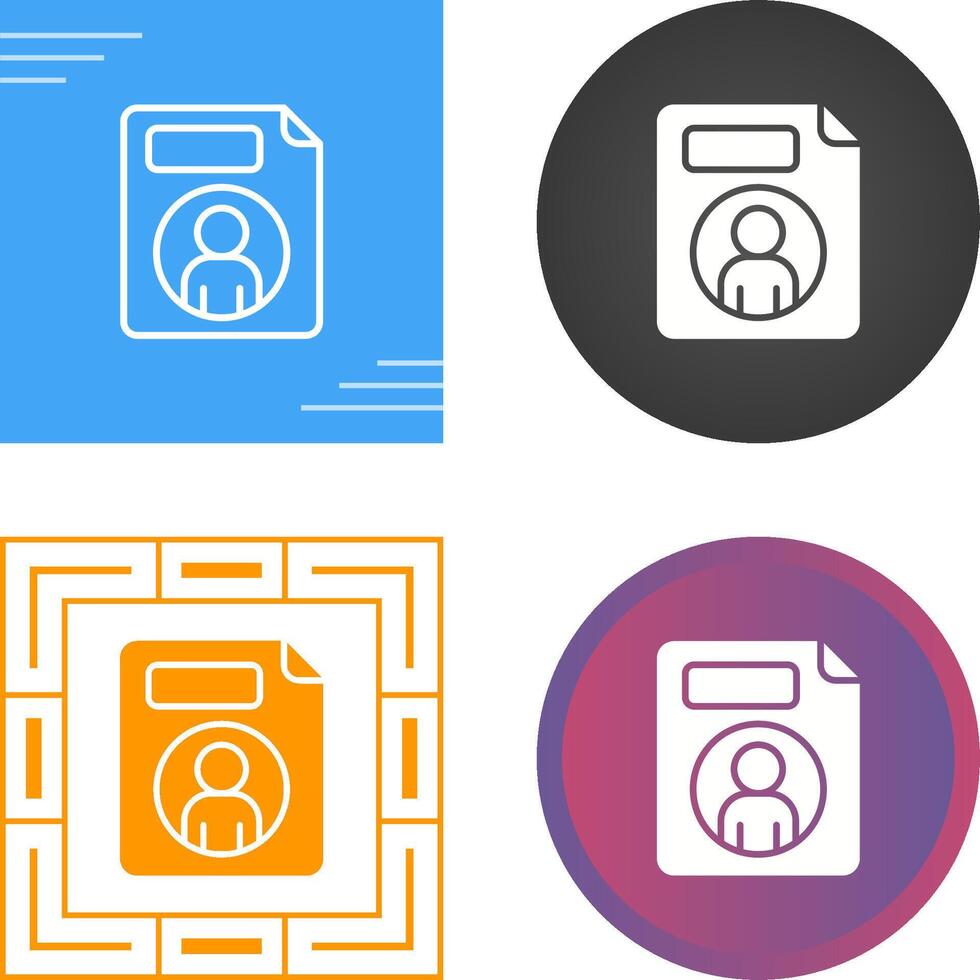 Personal File Vector Icon