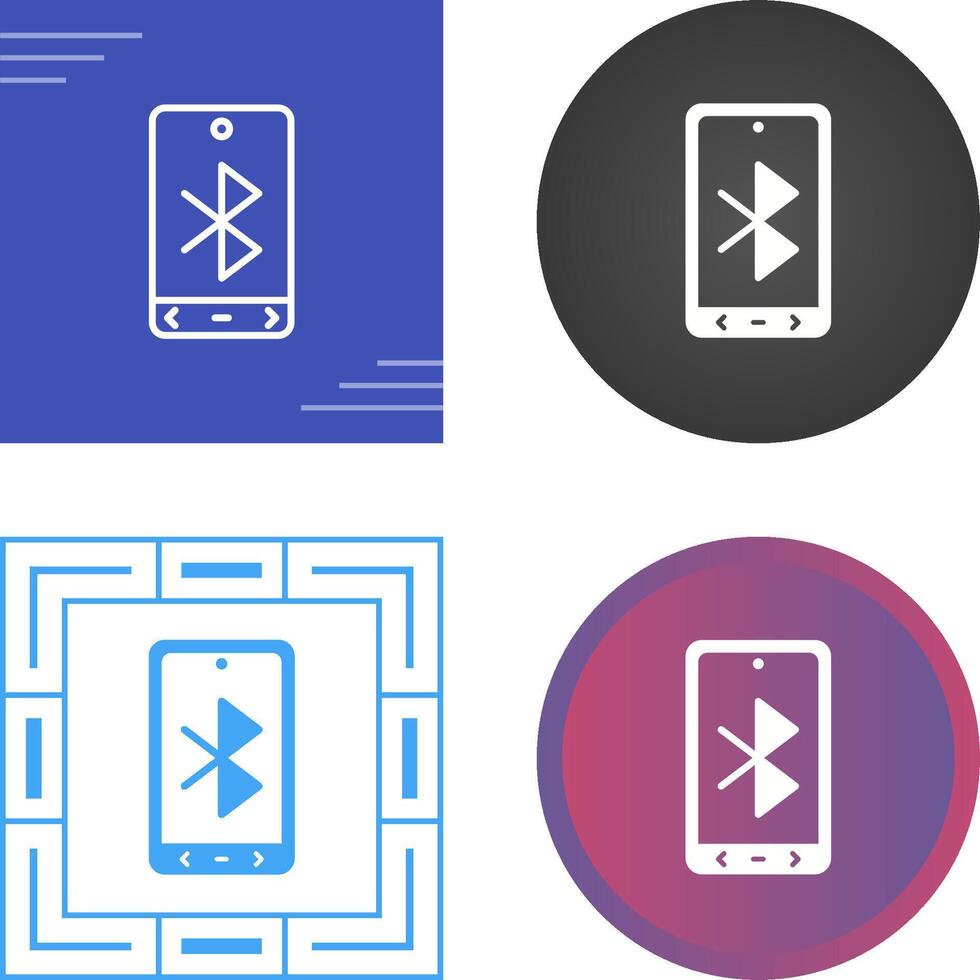 icono de vector de bluetooth