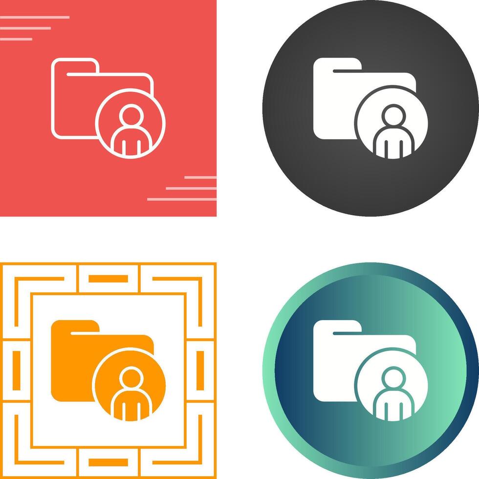 Personal Folder Vector Icon