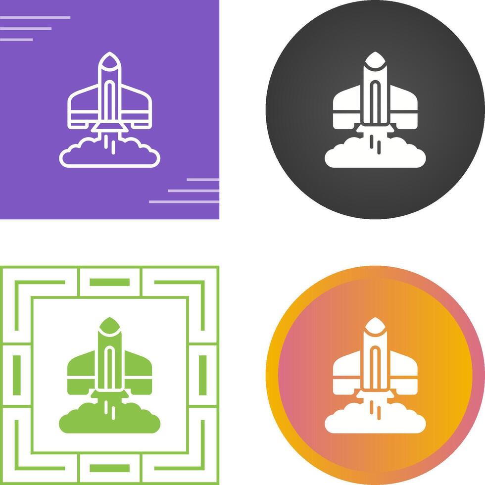 Rocket Launch Vector Icon