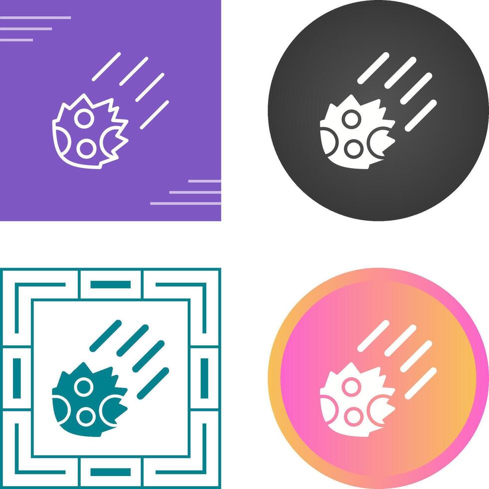 Meteor Vector Icon
