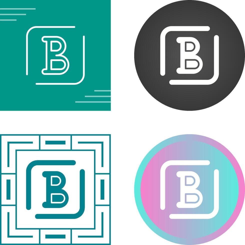 Bold Vector Icon