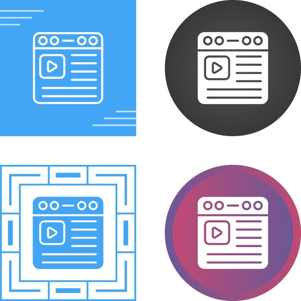 Video Vector Icon