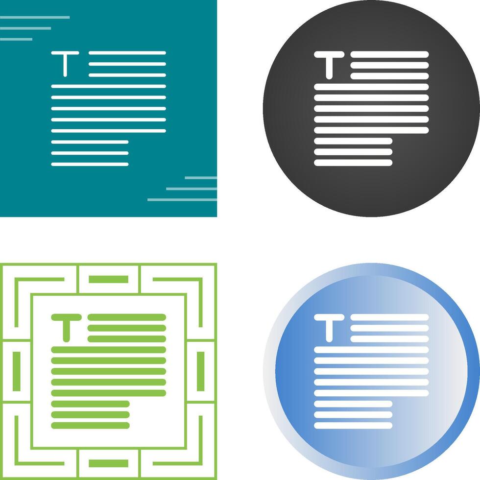 Typography Vector Icon