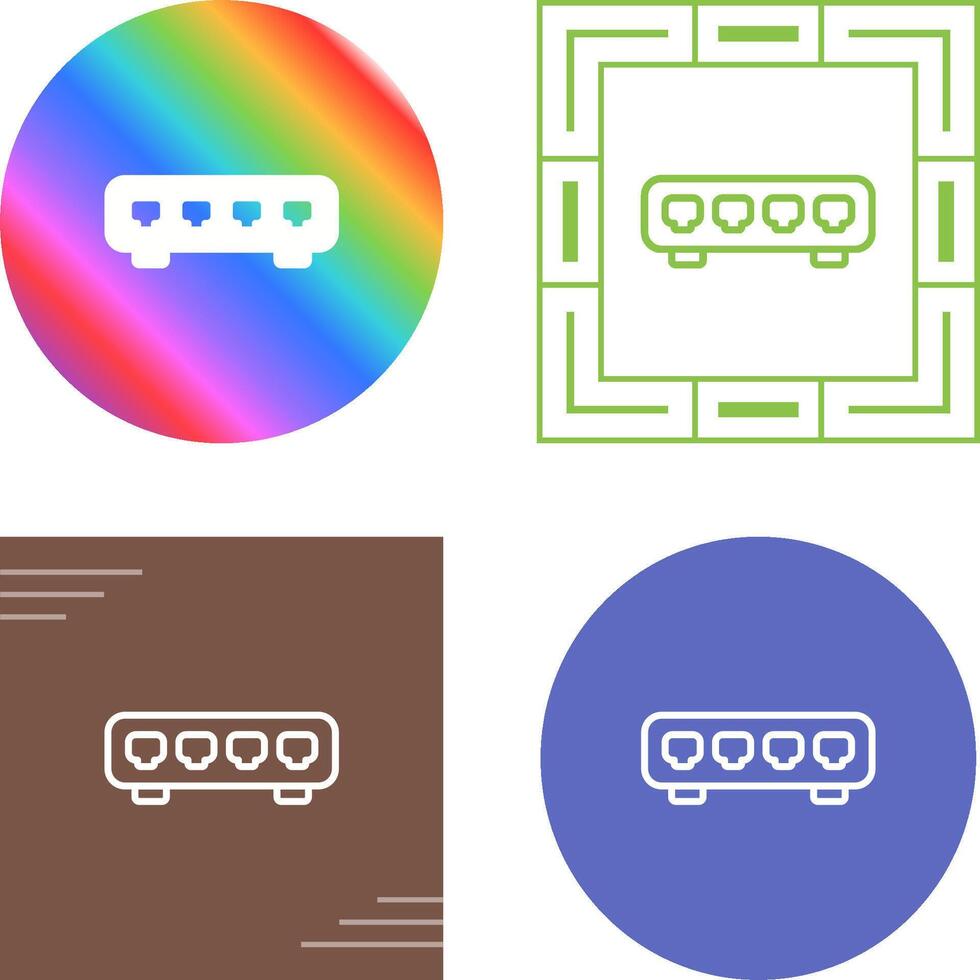 Ethernet Switch Vector Icon