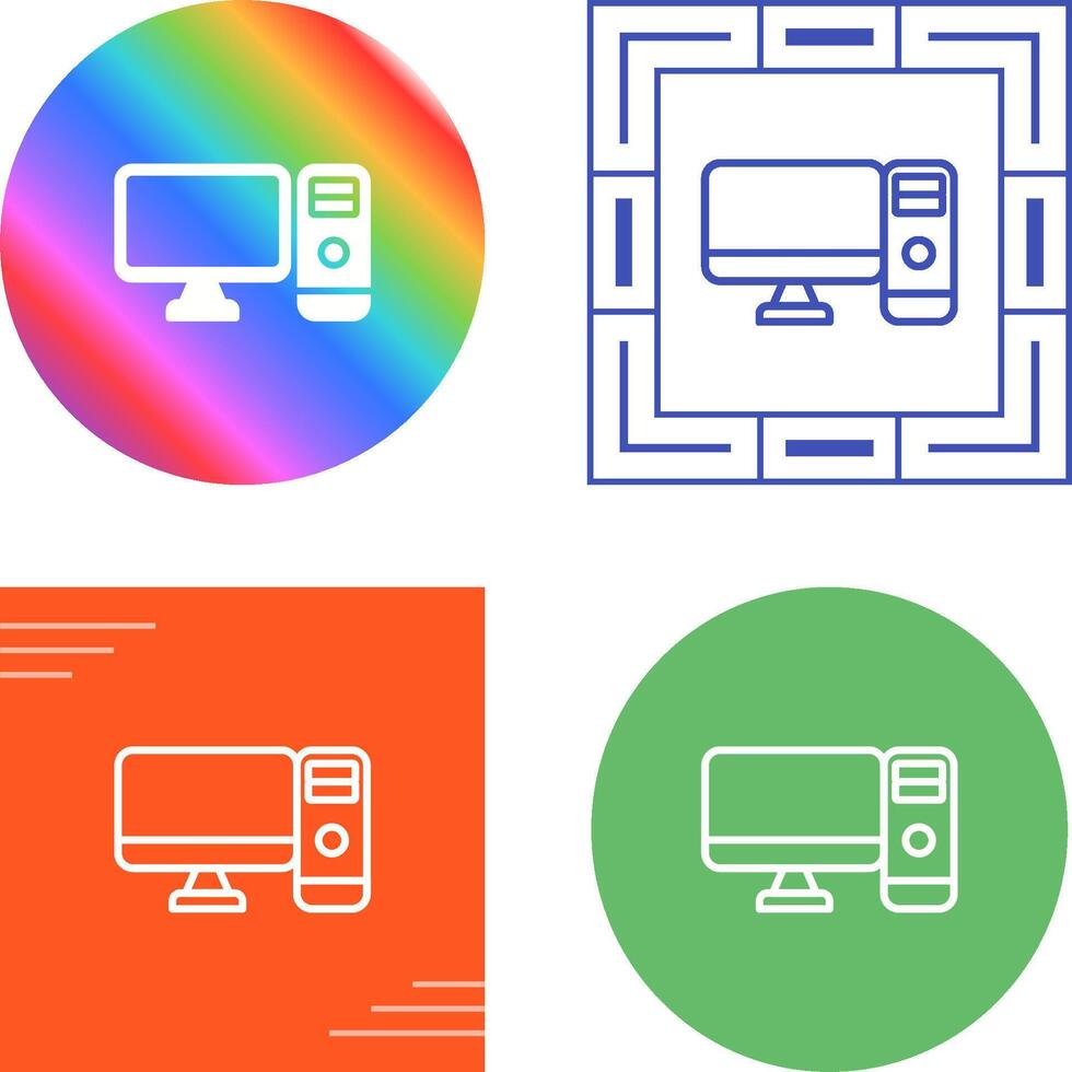 Computer Vector Icon