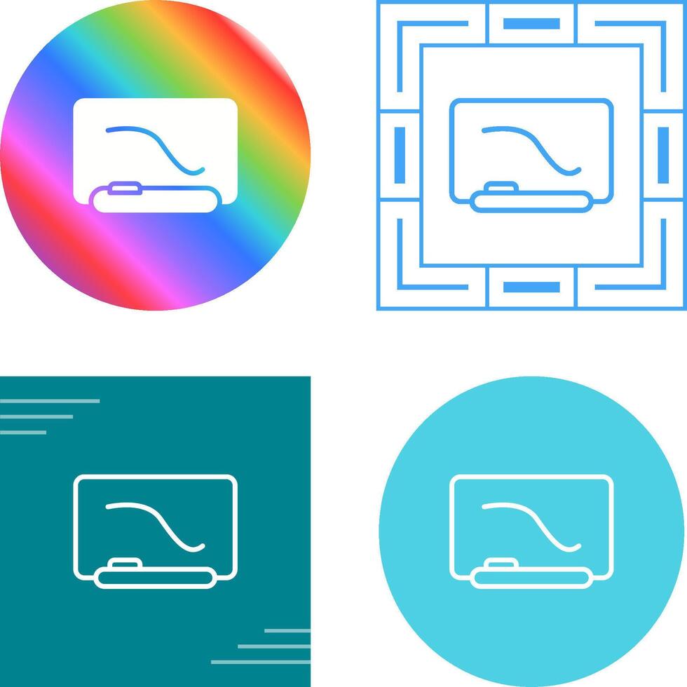 Interactive Whiteboard Vector Icon
