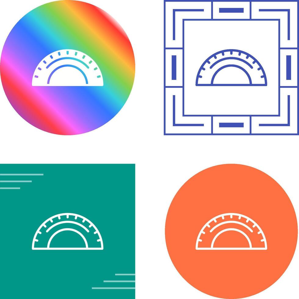 Protractor Vector Icon