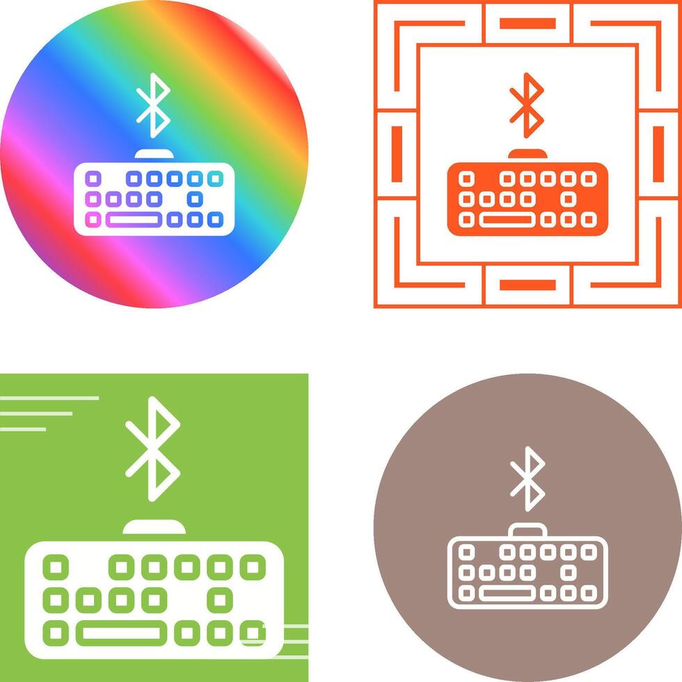 Bluetooth Keyboard Vector Icon