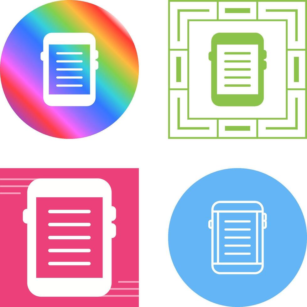 E-reader Vector Icon